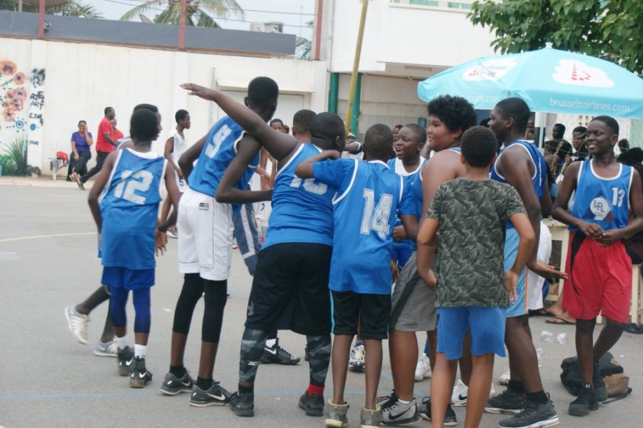 Scéne de joie après un match